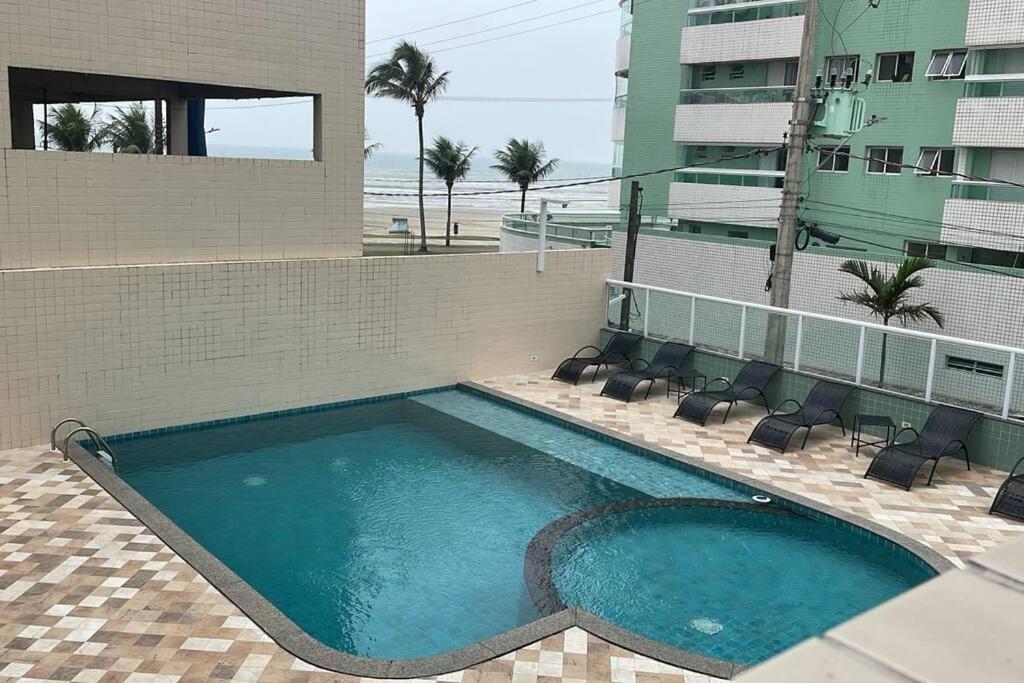 Apto Pe Na Areia Vista Mar Praia Grande  Exteriér fotografie